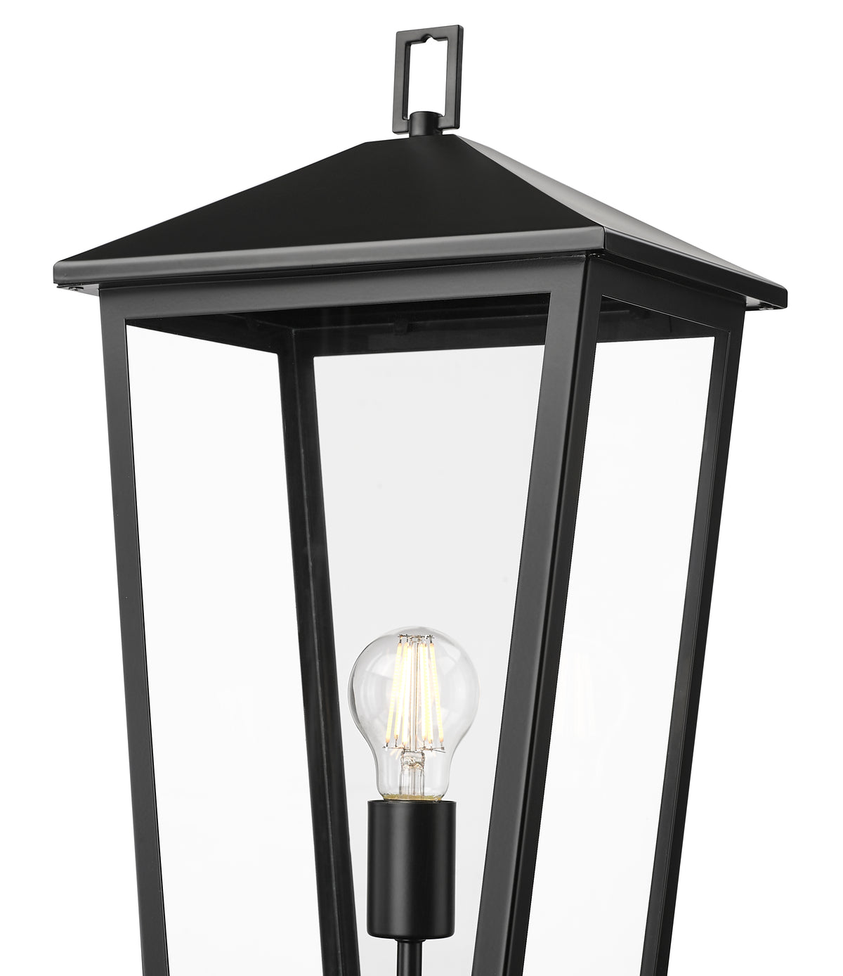 23'' Munger Powder Coated Black 1 Light Post Lantern