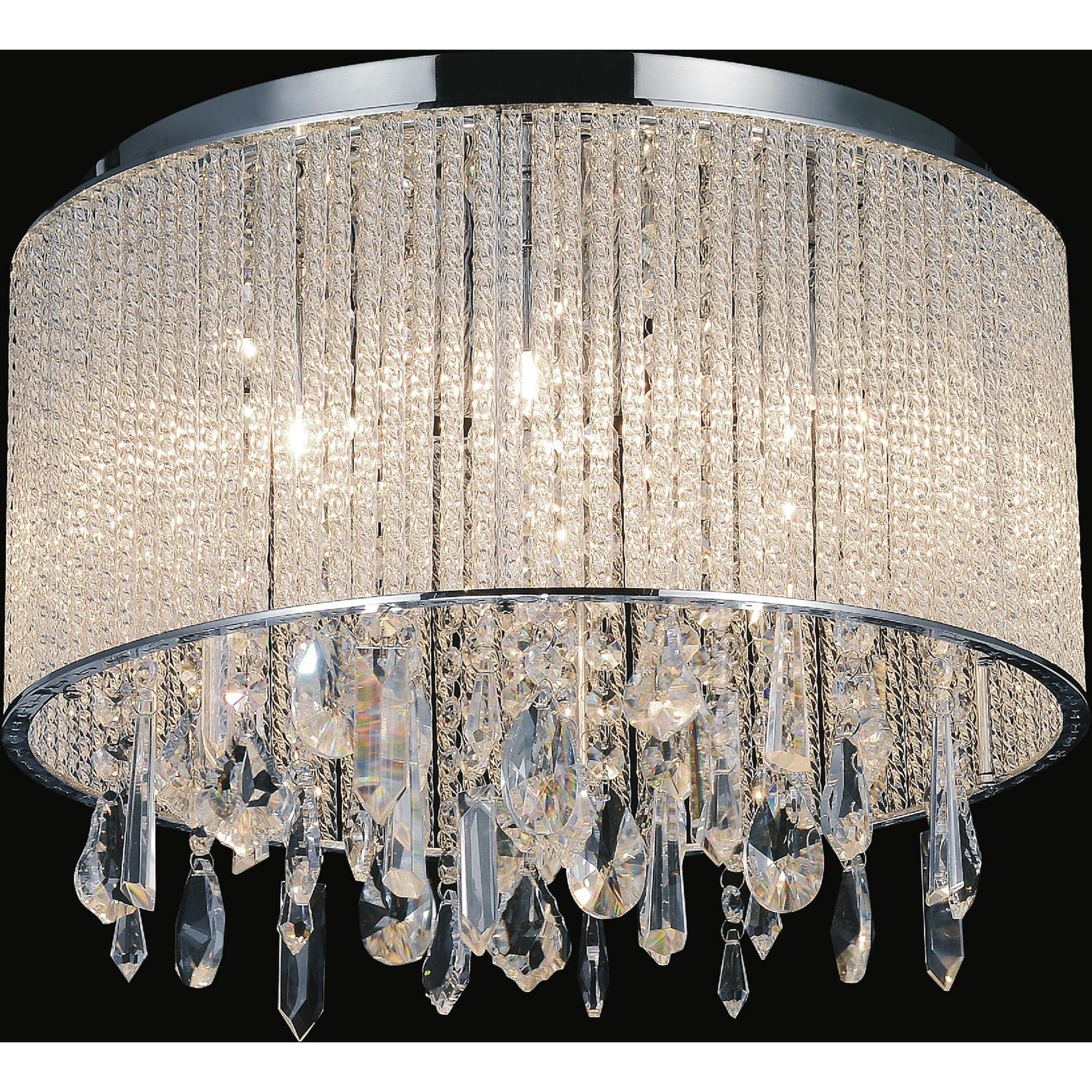 Benson 6 Light Chrome Flush Mount