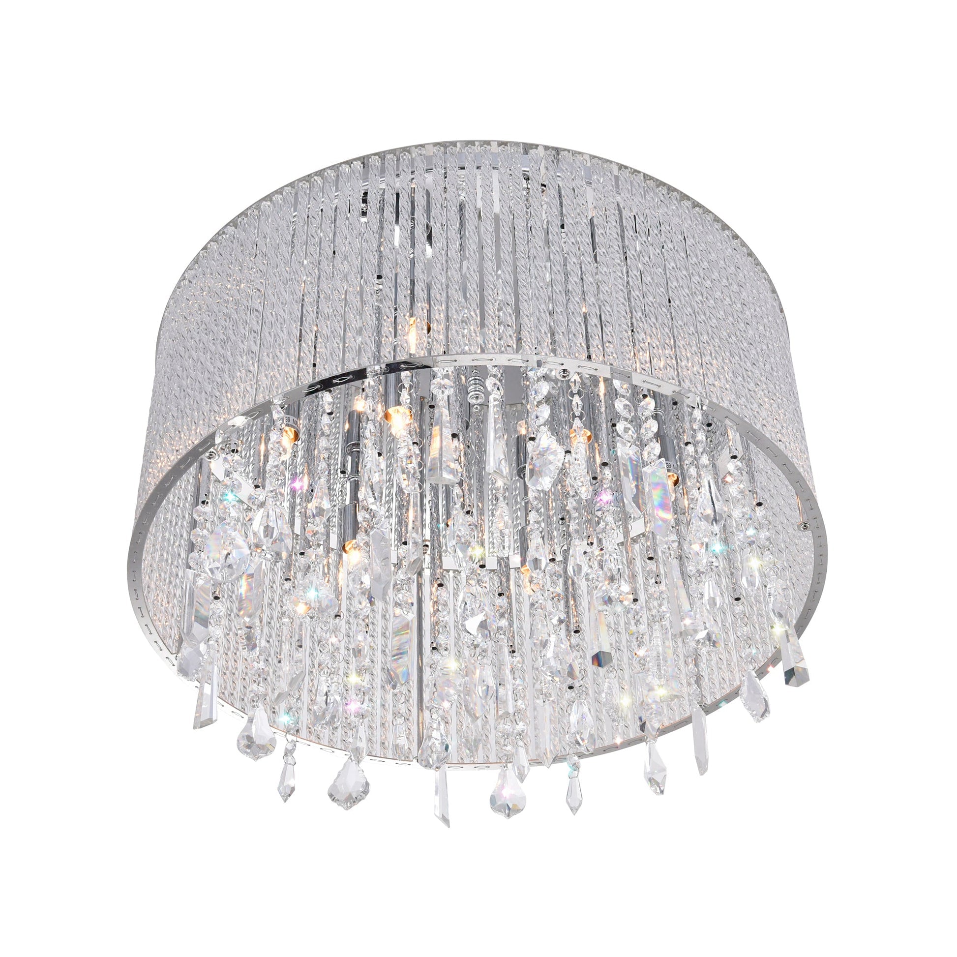 Benson 6 Light Chrome Flush Mount