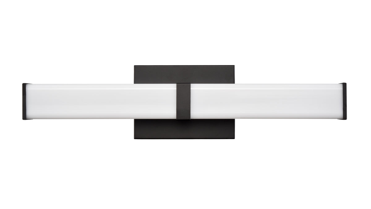18'' Tron Matte Black Vanity Light