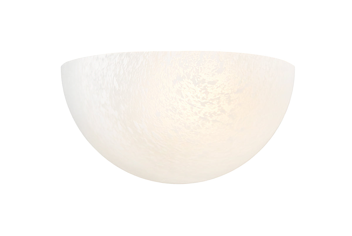5-inch Luneer White 1-Light Wall Sconce with Faux Alabaster Glass