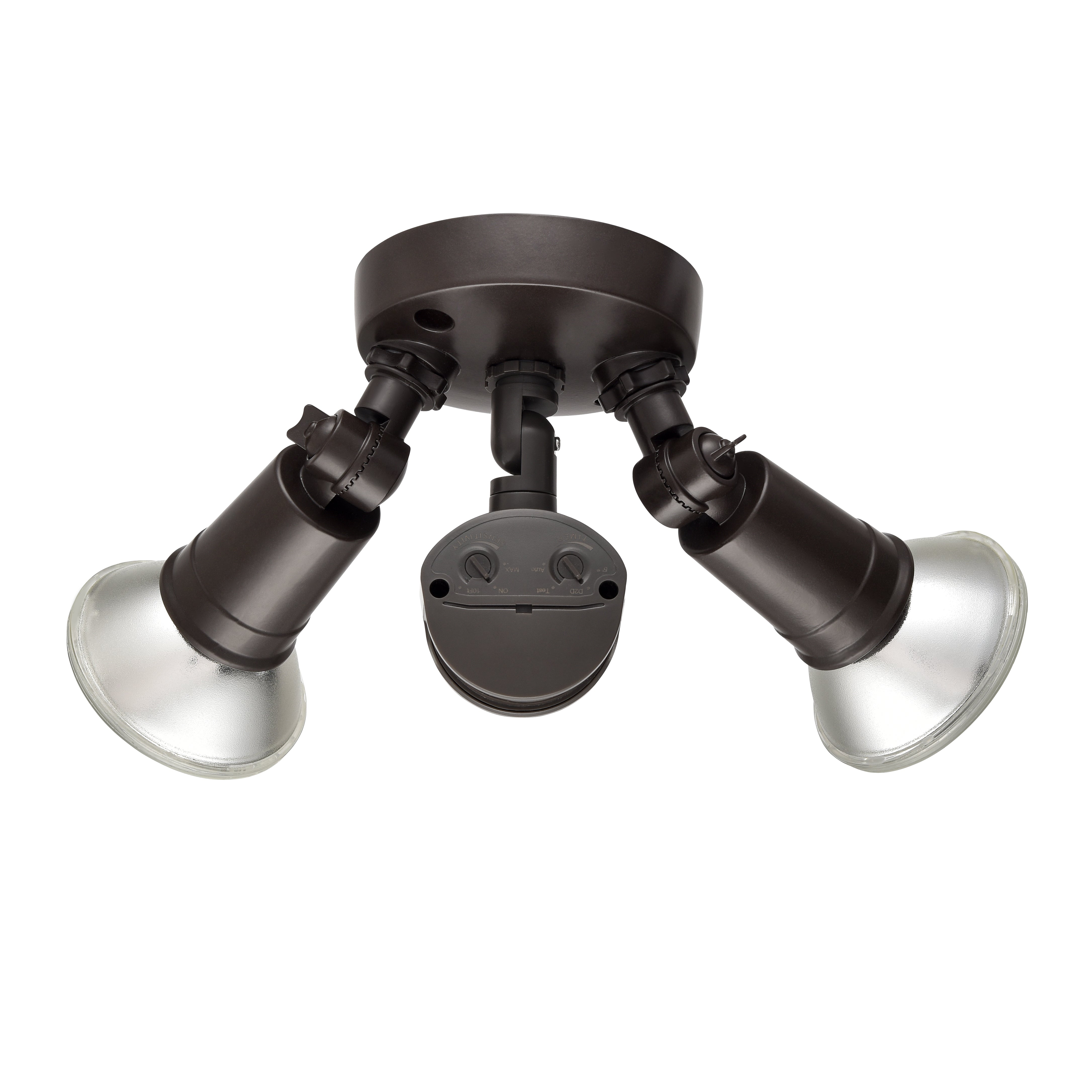 11.25'' Powder Coated Bronze 2 Light Flood Light