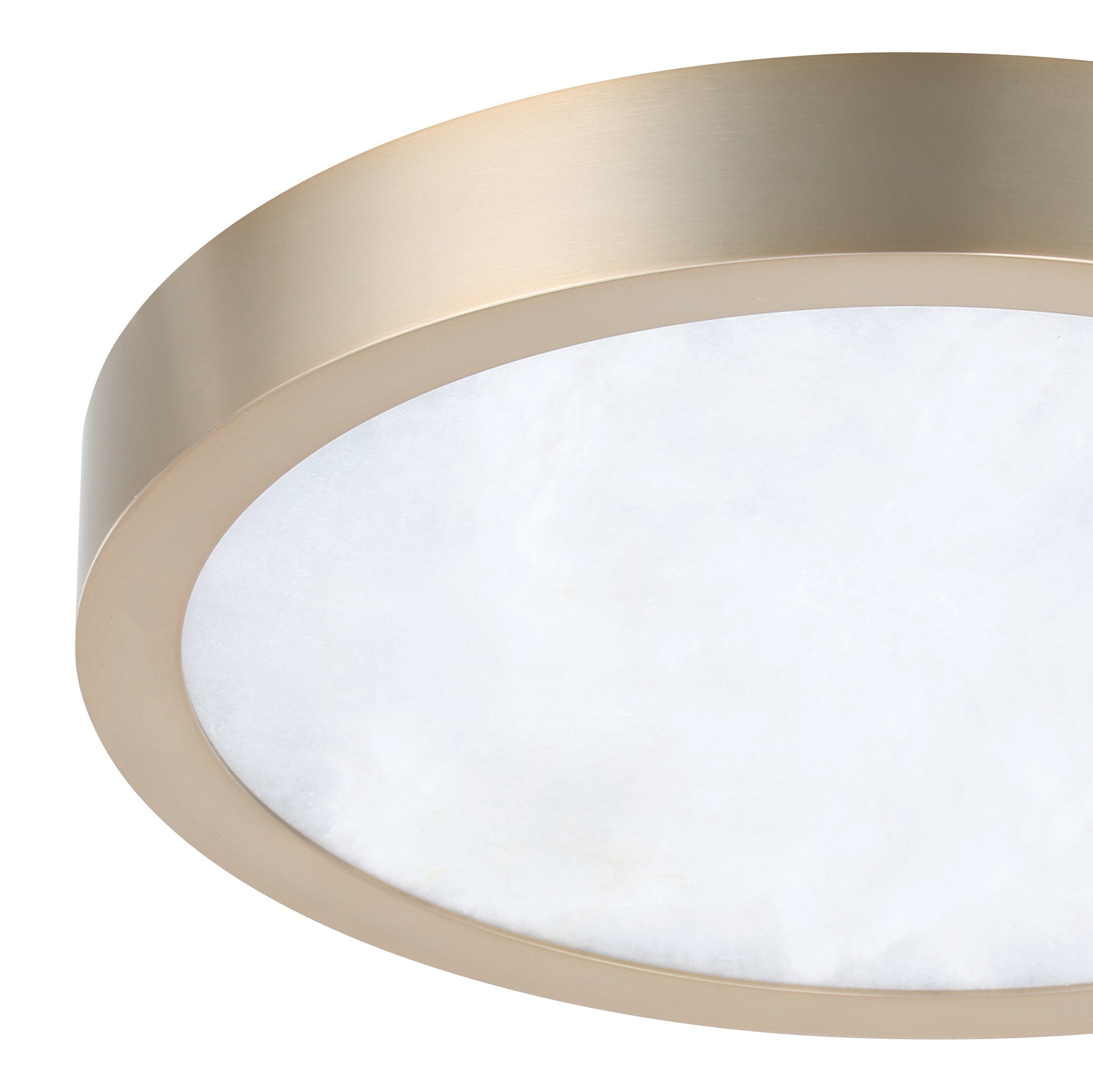 Argyle 12-inch Champagne Gold and Natural Alabaster 5CCT LED Flush Mount