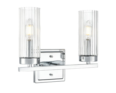 12.5'' Iversen Polished Chrome 2 Light Bath Vanity