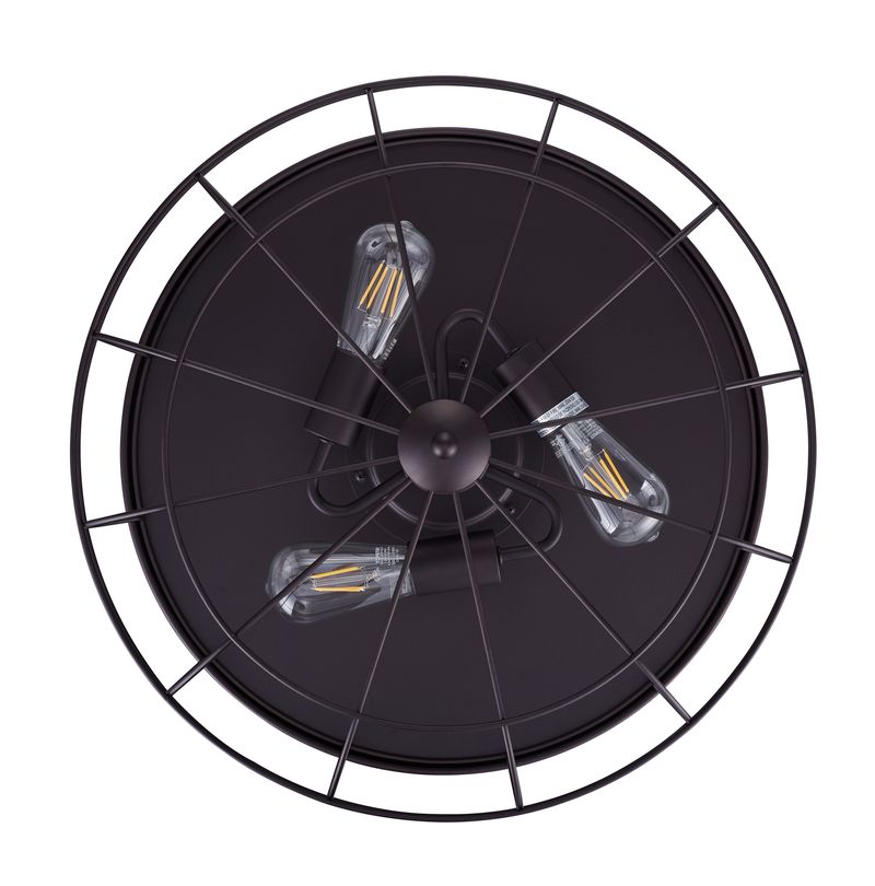 Industri 48 Inch 3 Light Bronze Ceiling Fan with Retractable Blades