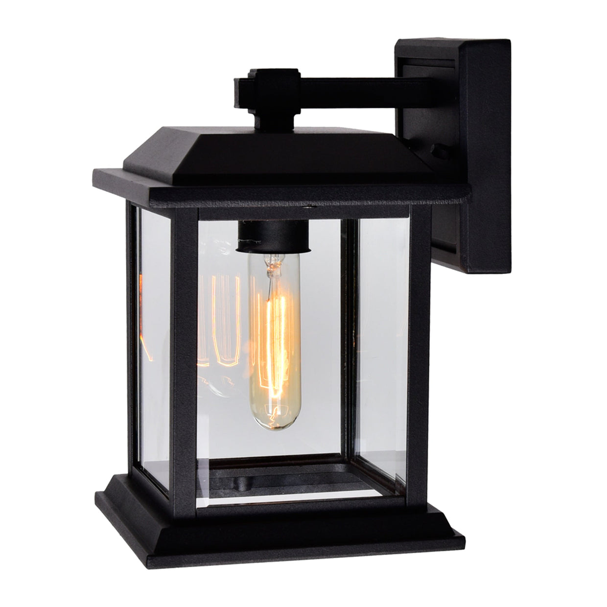 Blackbridge 1 Light Black Wall Lantern