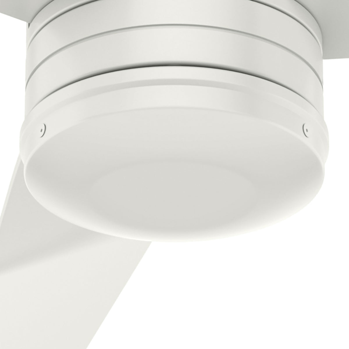 52 inch Cabo Frio Fresh White Damp Rated Ceiling Fan and Wall Control