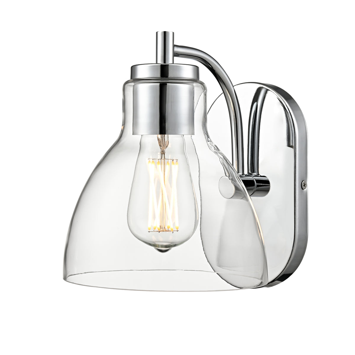 7'' Knightsdale Chrome 1 Light Wall Sconce