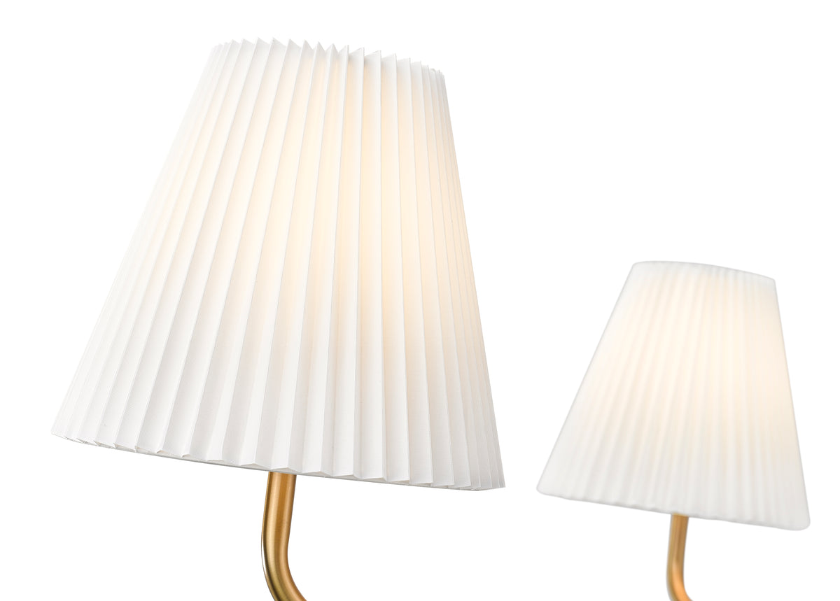 17.5'' Ami Vintage Brass 4 Light Chandelier