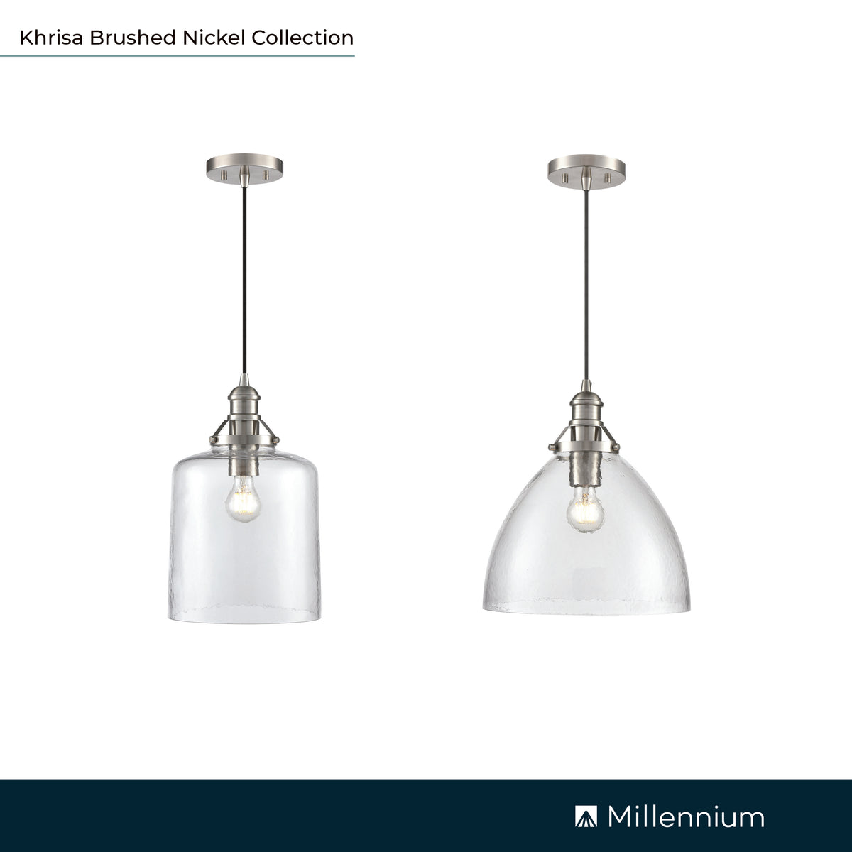 14.5'' Khrisa Brushed Nickel 1 Light Pendant