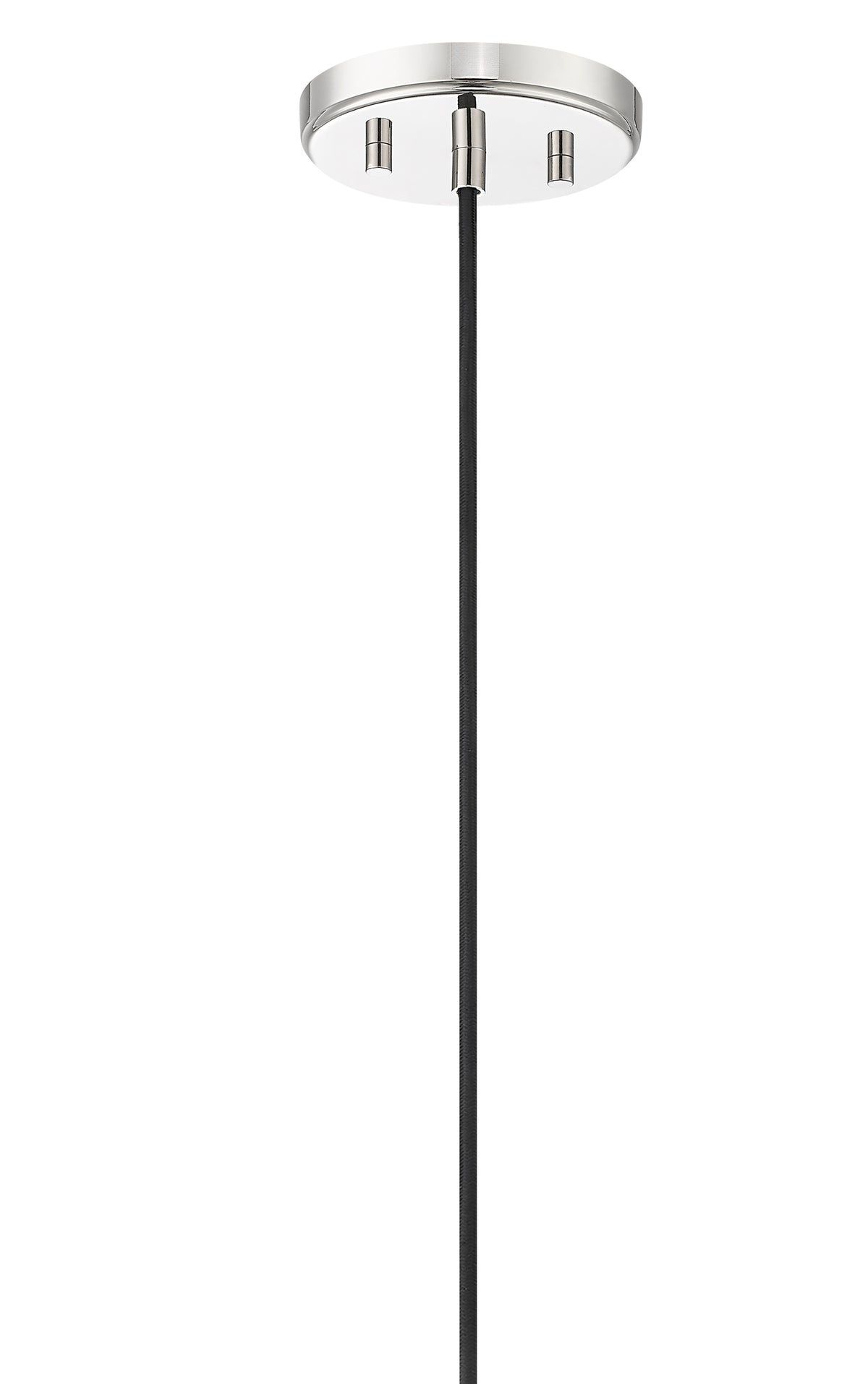 12-inch Kairo Polished Nickel 1-Light Shiny Opal Glass Pendant Light