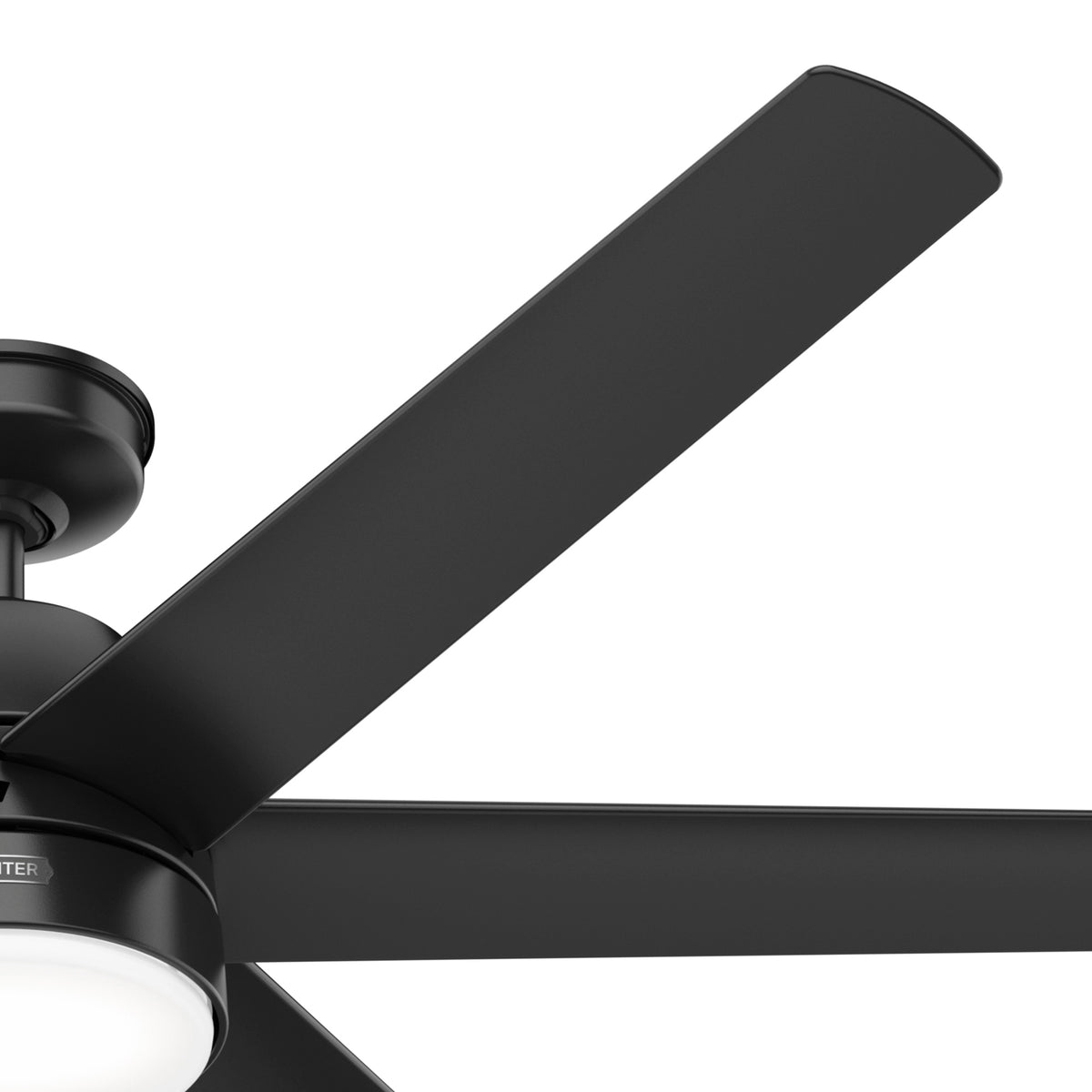 60 inch Skysail ENERGY STAR® Matte Black WeatherMax Indoor / Outdoor Ceiling Fan with LED Light Kit and Wall Control
