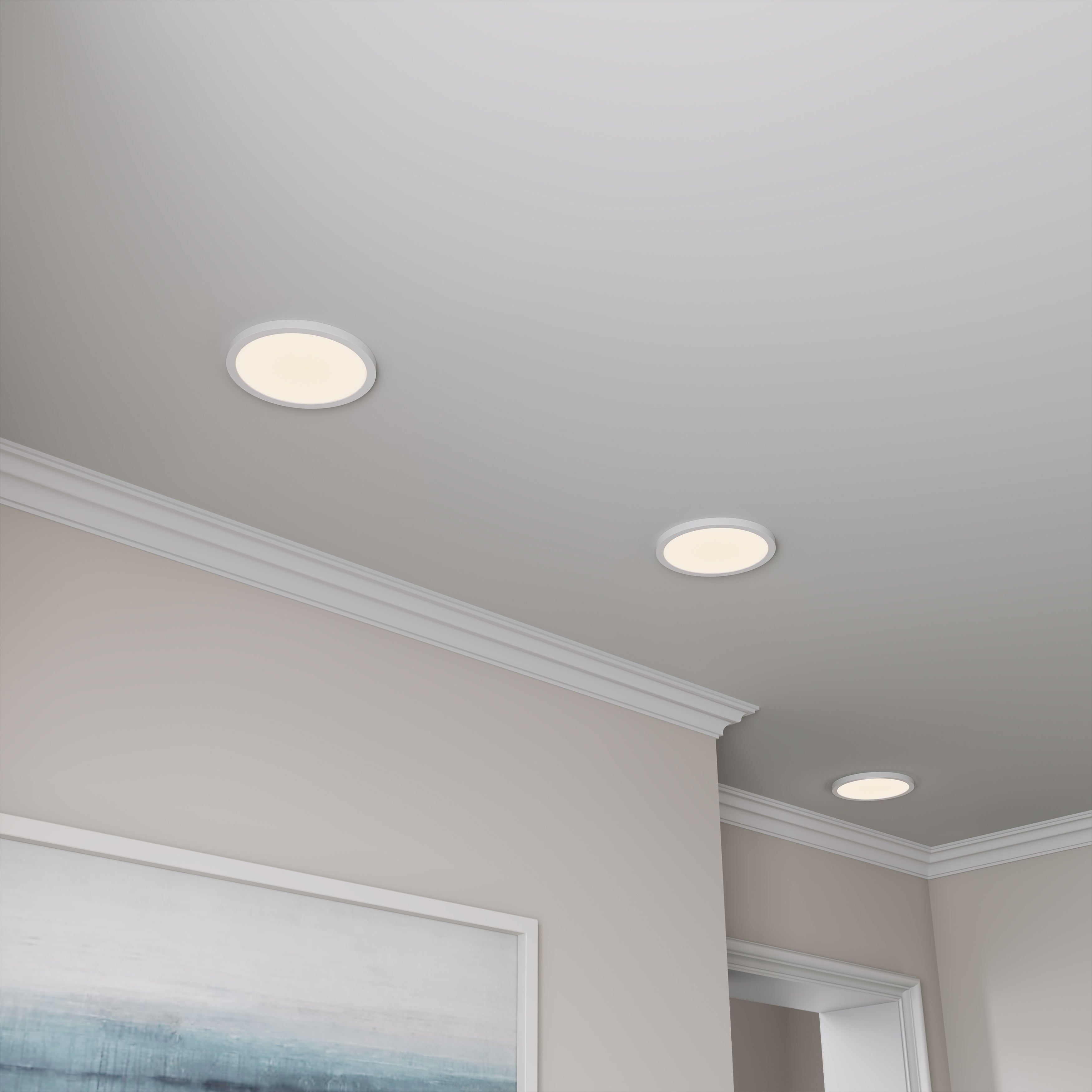 11-inch White Wall Light with 5-CCT Selectable White
