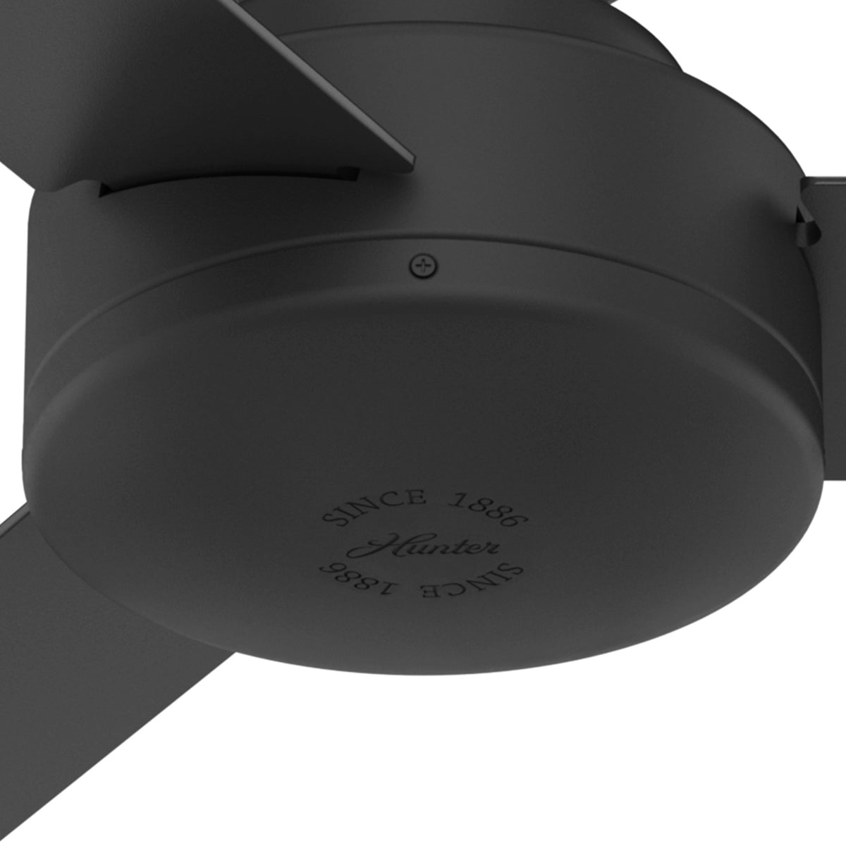 52 inch Presto Matte Black Low Profile Ceiling Fan and Wall Control