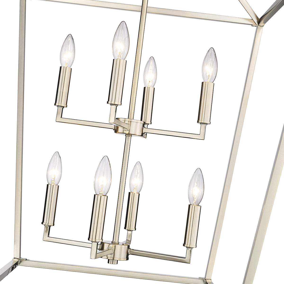 36'' Corona Modern Gold 8 Light Pendant