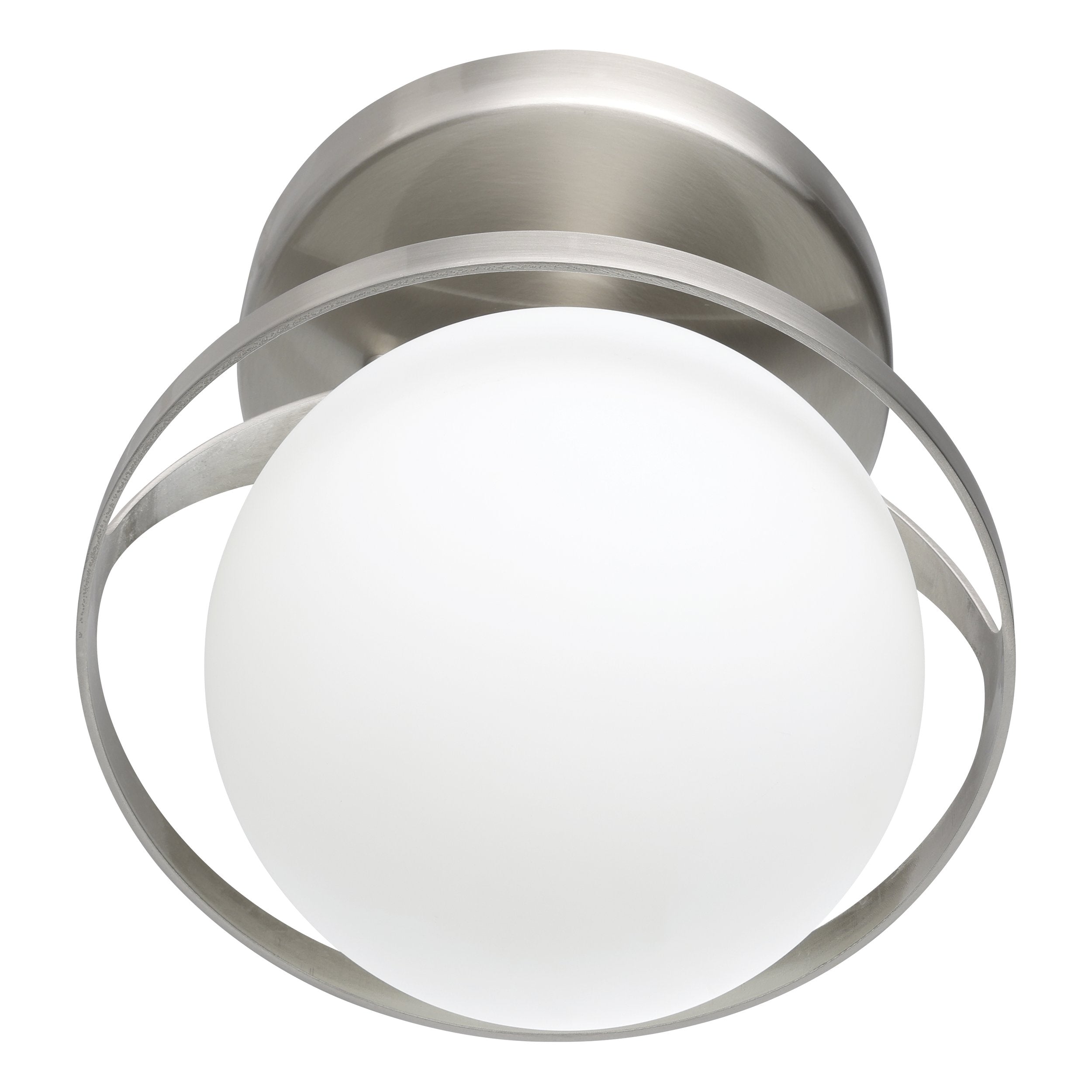 Parker 6-inch 1-light Brushed Nickel Vanity Light with Etched Opal Glass Shade