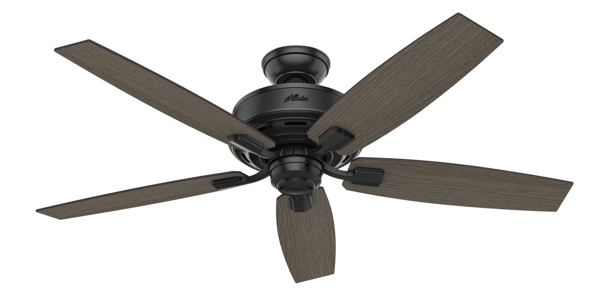 52 inch Bennett Matte Black Ceiling Fan with LED Light Kit and Handheld