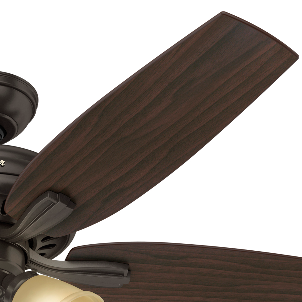 52 inch Newsome Premier Bronze Ceiling Fan with LED Light Kit and Pull Chain