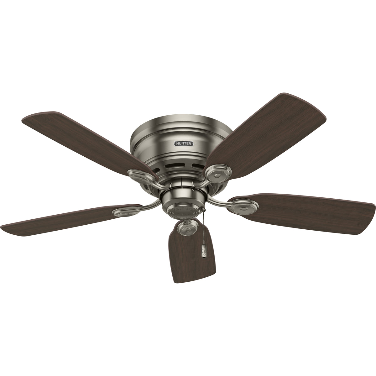 42 inch Low Profile Antique Pewter Low Profile Ceiling Fan and Pull Chain