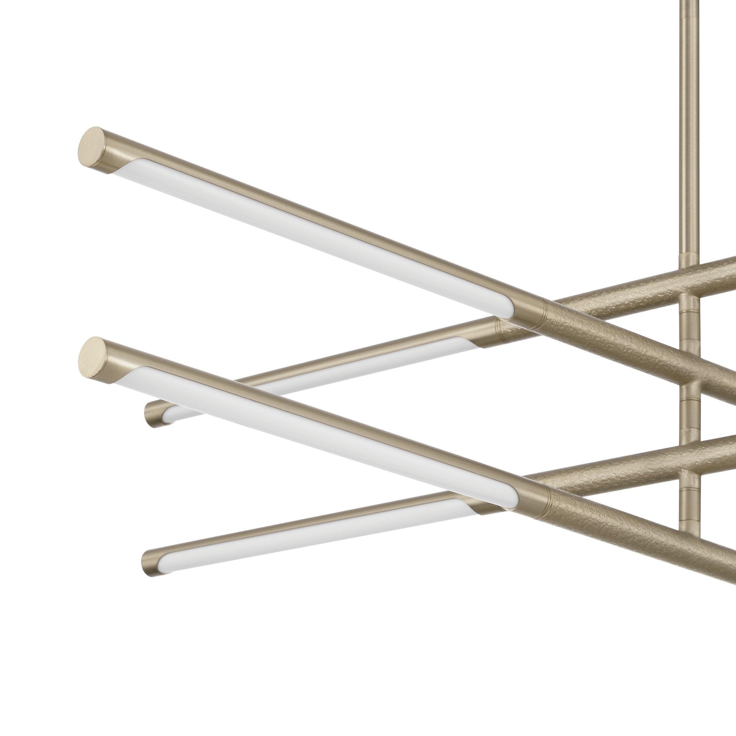 Overture 36-inch 8-light Champagne Gold 5CCT LED Chandelier