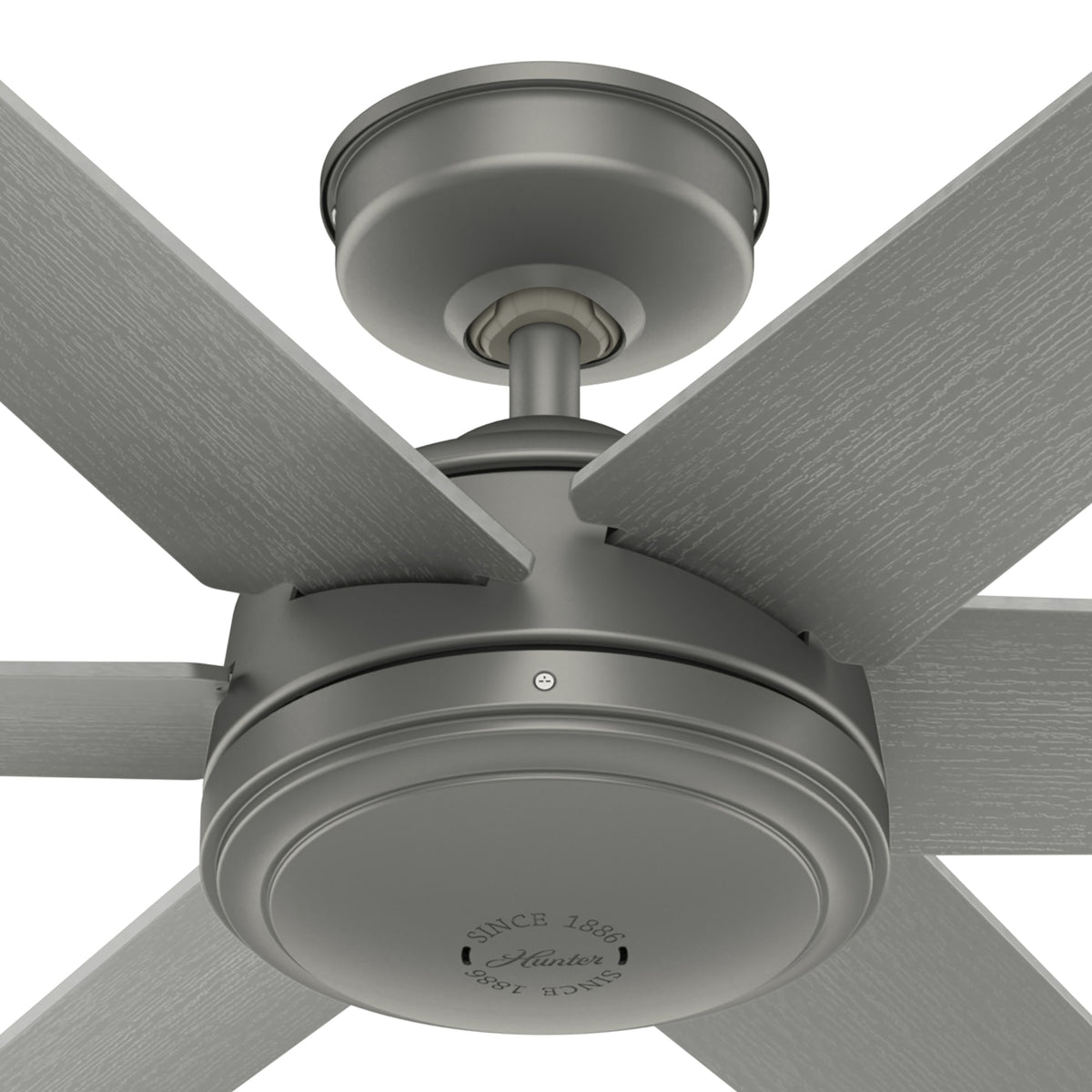 52 inch Jetty Matte Silver WeatherMax Indoor / Outdoor Ceiling Fan and Wall Control