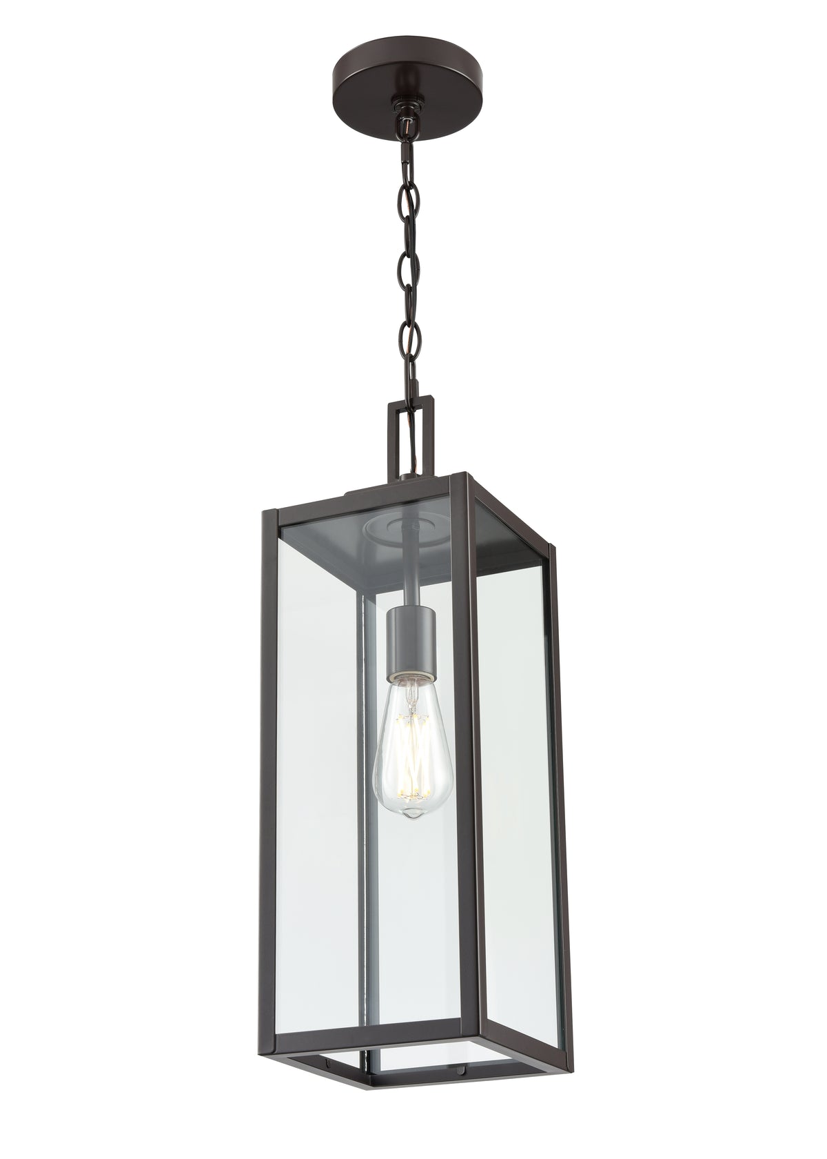 21.5'' Atless Powder Coated Bronze 1 Light Hanging Pendant