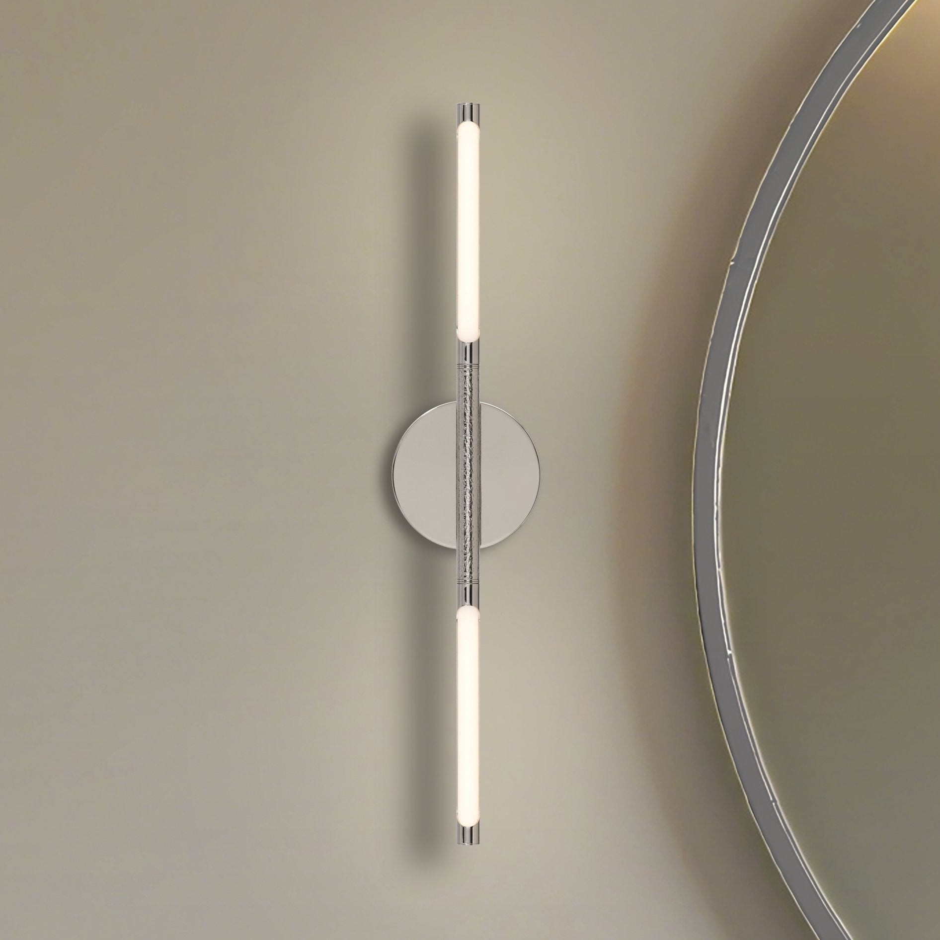 Overture 24-inch 2-light Polished Nickel 5CCT LED Vanity Light