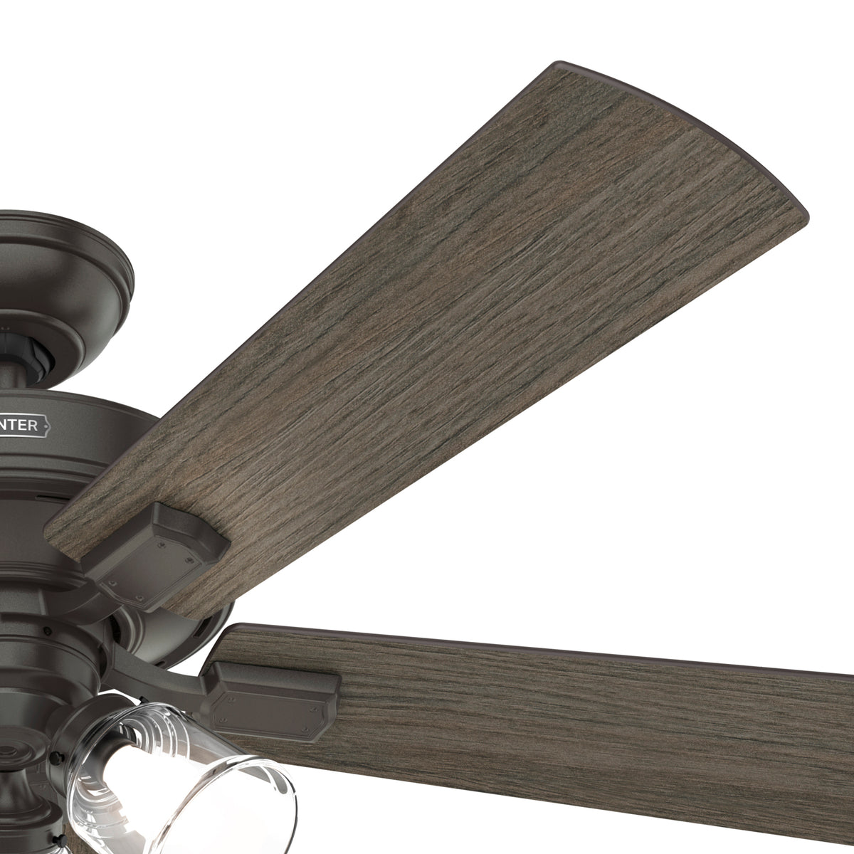 52 inch Crestfield Noble Bronze Ceiling Fan with LED Light Kit and Handheld Remote