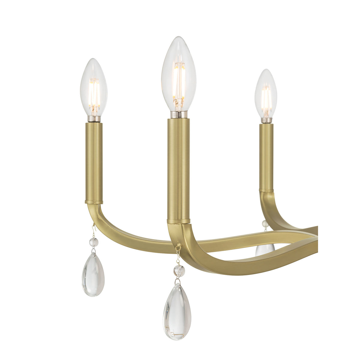 19.75'' Viremont Vintage Brass 6 Light Chandelier