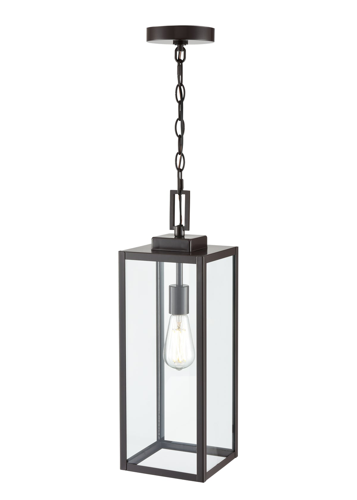 21.5'' Atless Powder Coated Bronze 1 Light Hanging Pendant