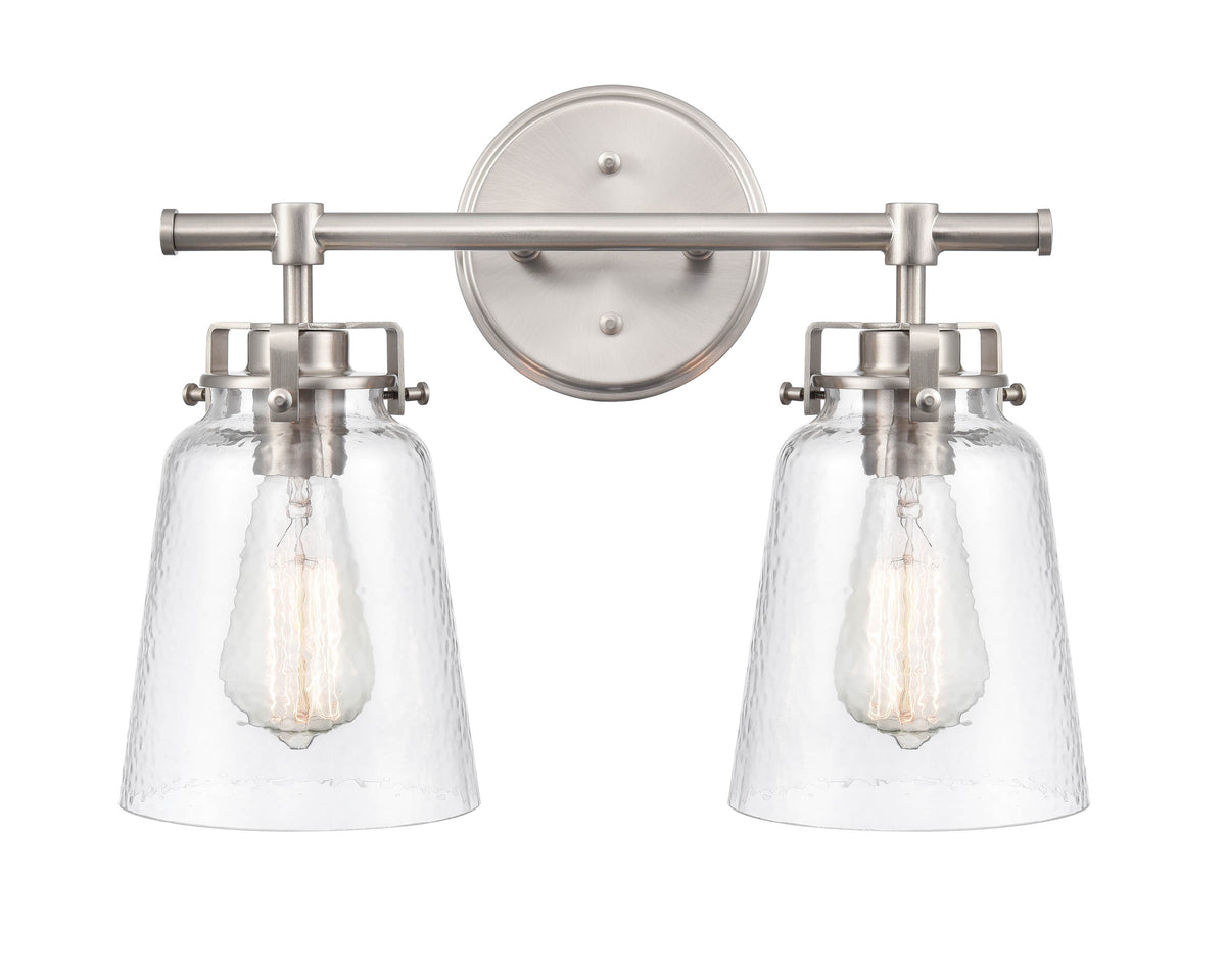 16'' Amberose Brushed Nickel 2 Light Bath Vanity