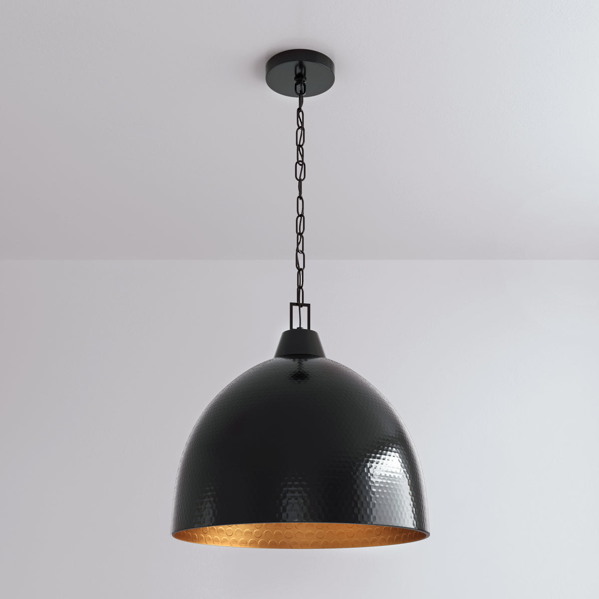 17'' Arrco Black Stainless Steel 3 Light Pendant