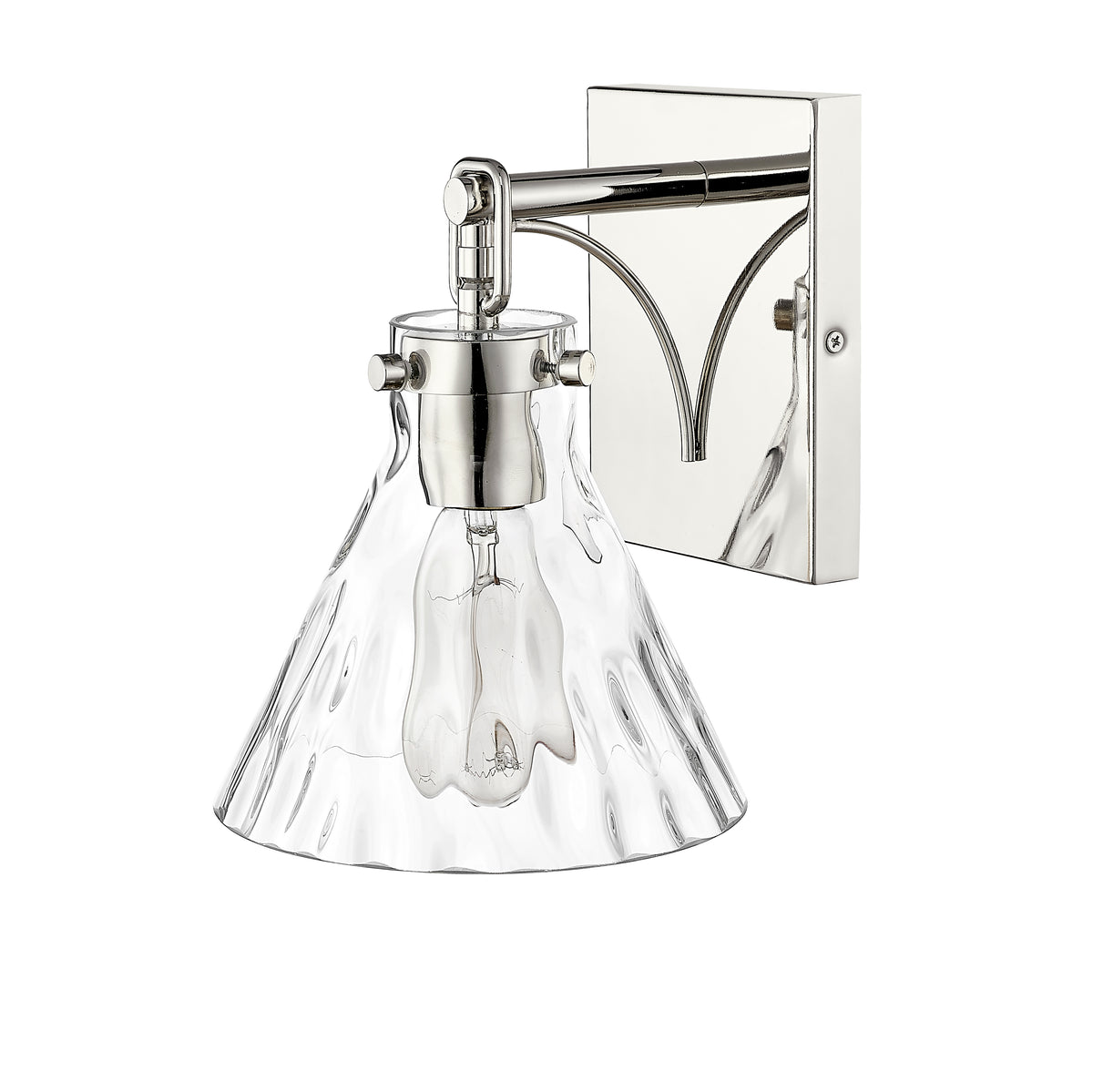 7.13'' Barlon Polished Nickel 1 Light Wall Sconce