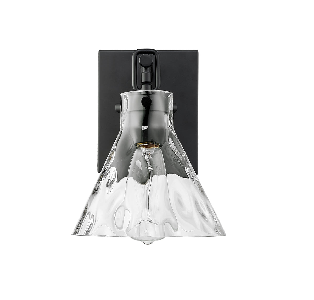 7.13'' Barlon Matte Black 1 Light Wall Sconce