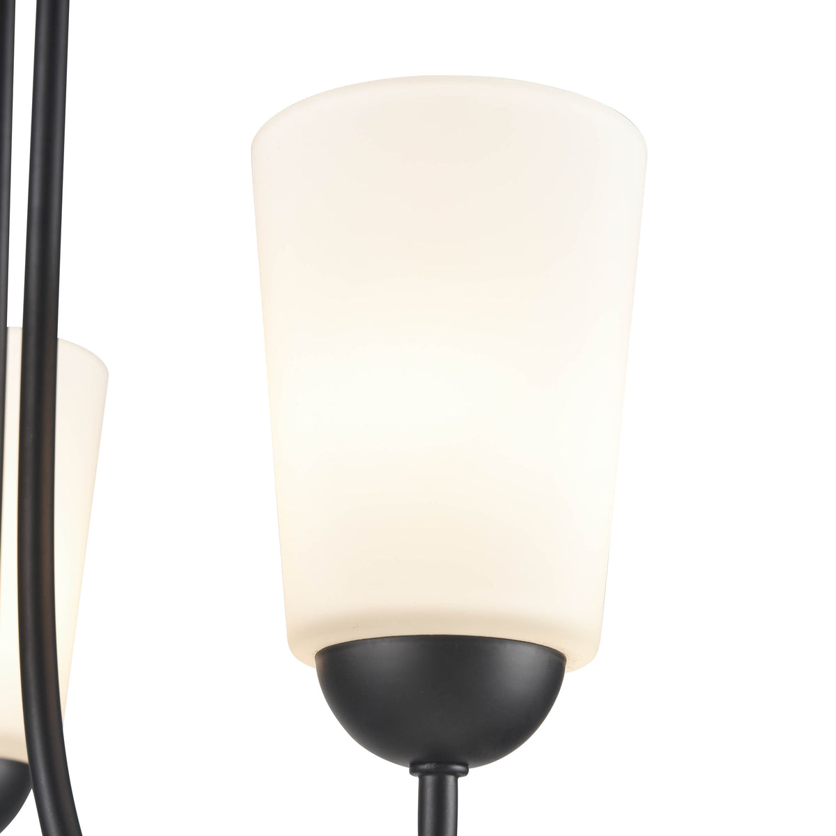 15.5'' Ivey Lake Matte Black 3 Light Chandelier