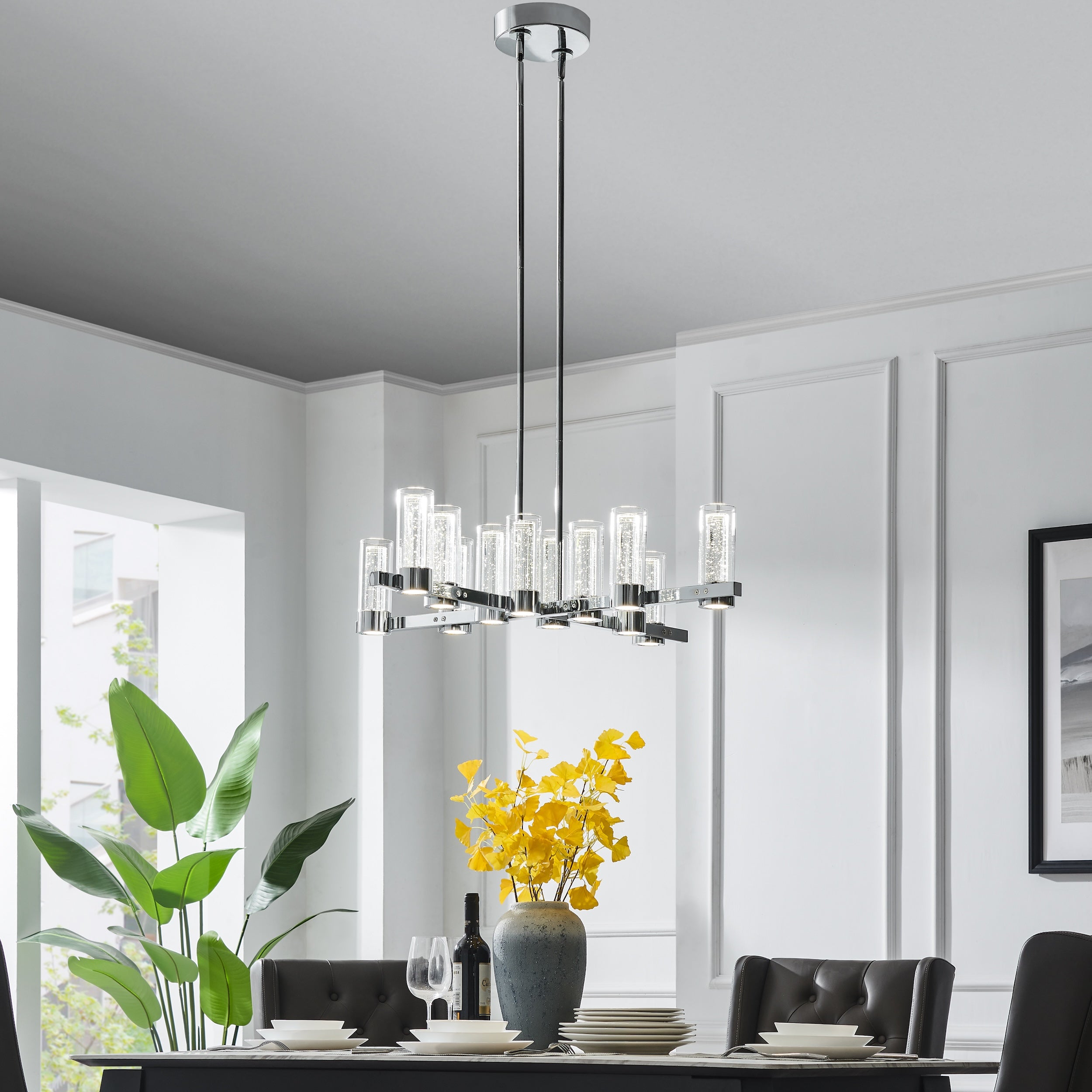 Victory 12 Light Chandelier | Chrome