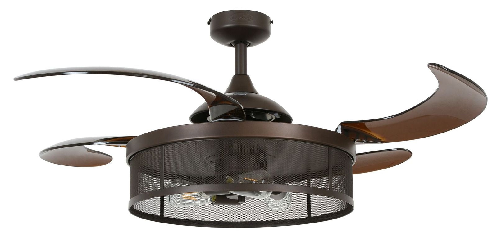 Meridian 48 Inch 3 Light Bronze Fan with Retractable Blades