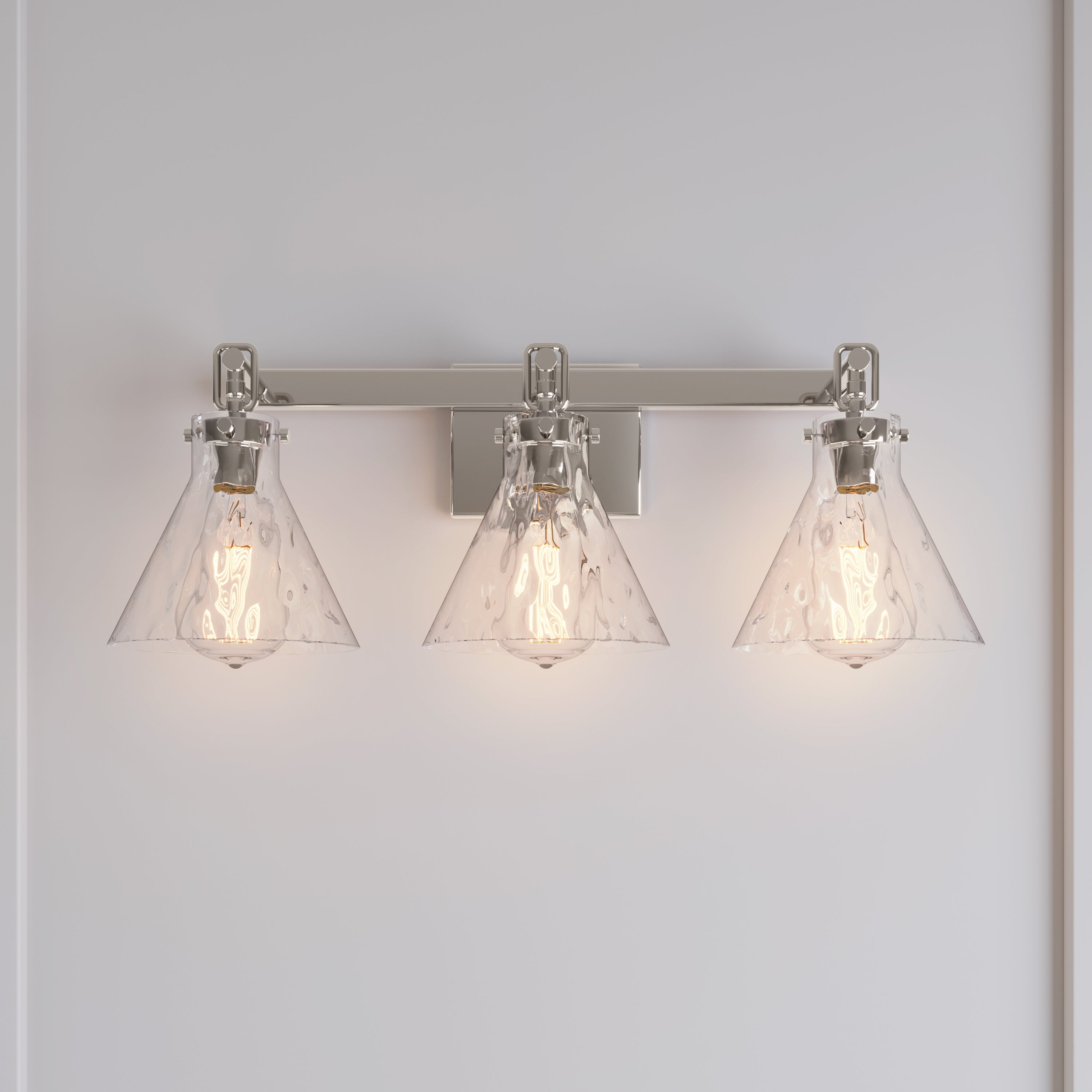 25.5'' Barlon Polished Nickel 3 Light Bath Vanity