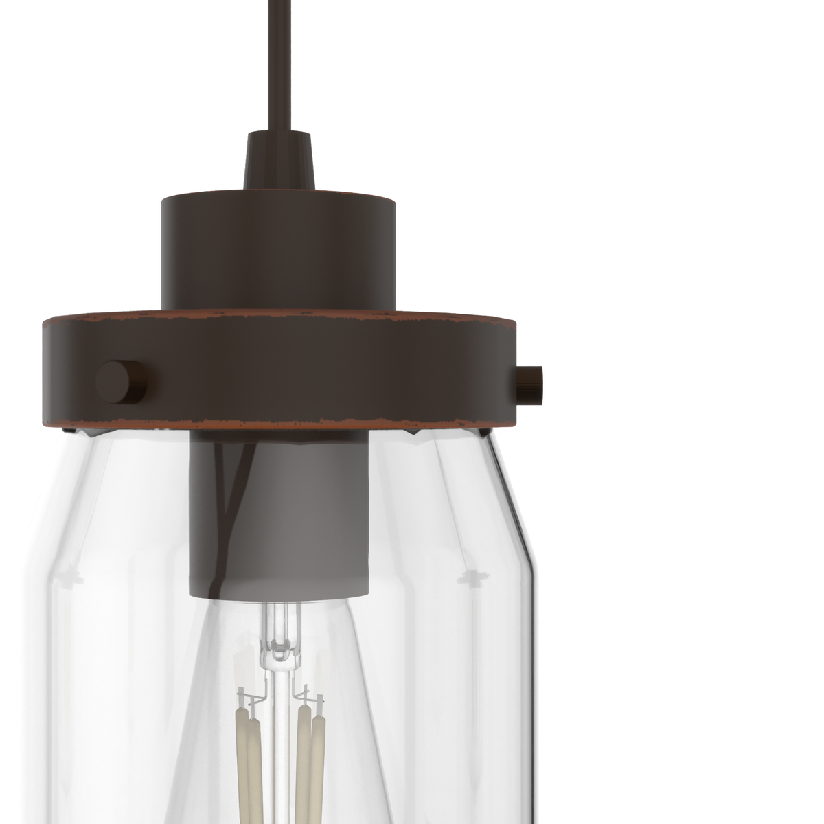 Devon Park 28.5-inch 3-light Onyx Bengal Linear Pendant Cluster with Clear Glass