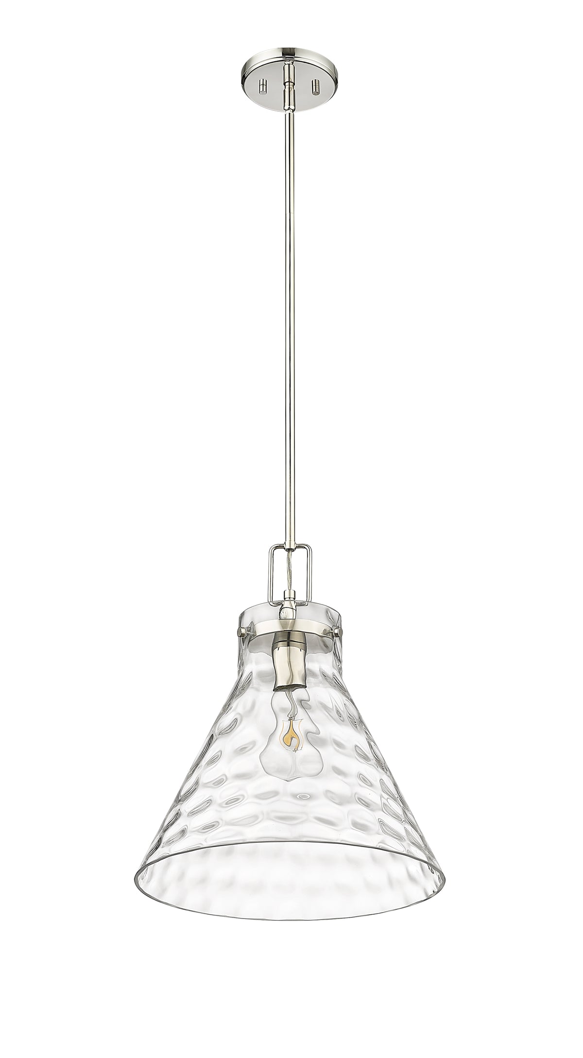 12.8'' Barlon Polished Nickel 1 Light Pendant