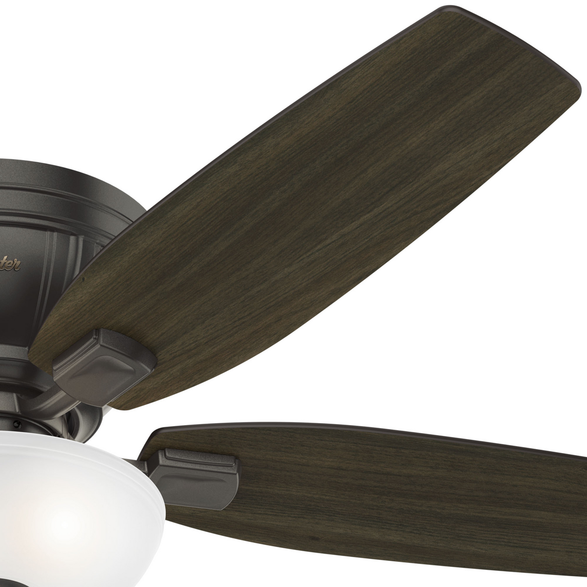 52 inch Kenbridge Noble Bronze Low Profile Ceiling Fan with LED Light Kit and Pull Chain
