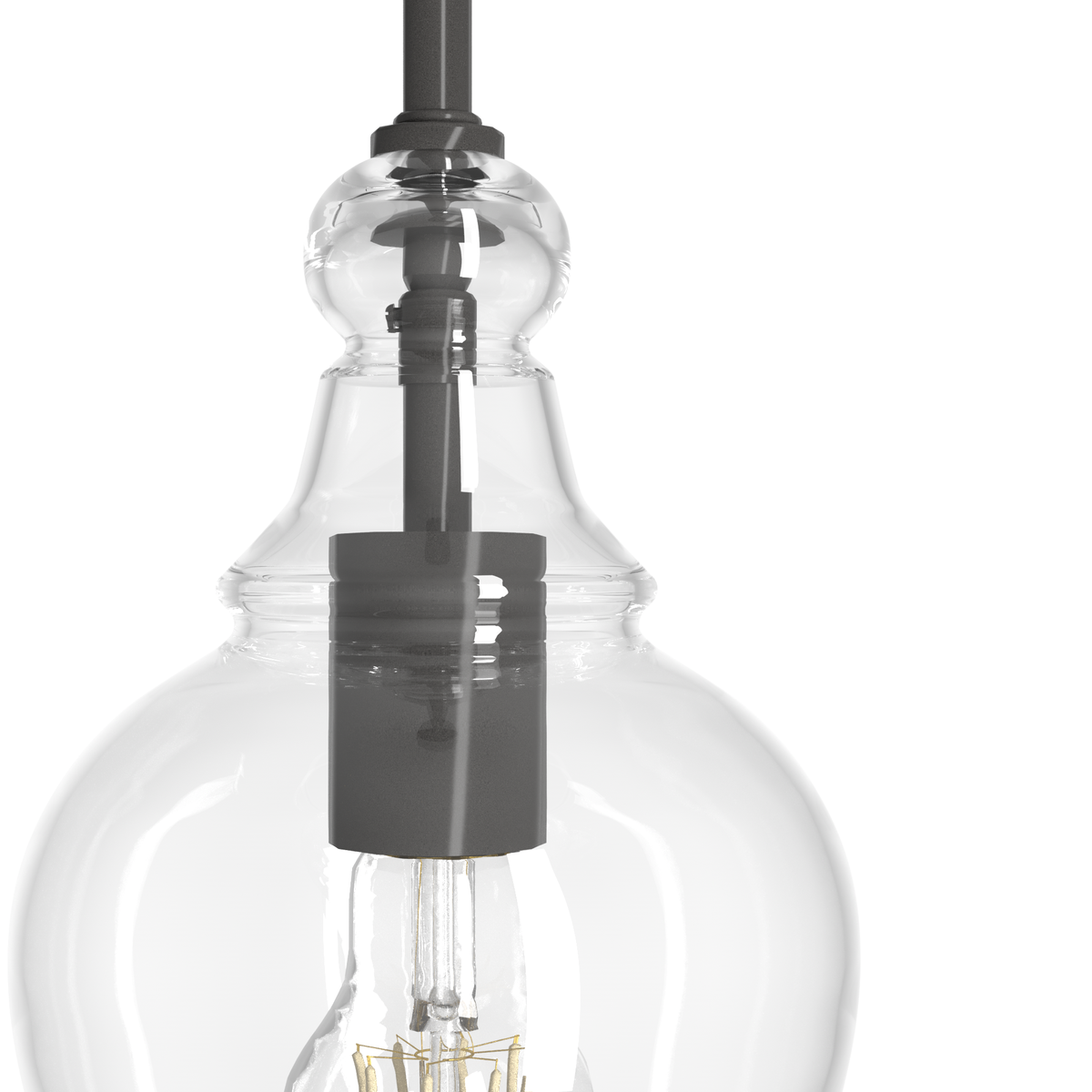 Maple Park 6-inch 1-light Noble Bronze Pendant with Clear Glass