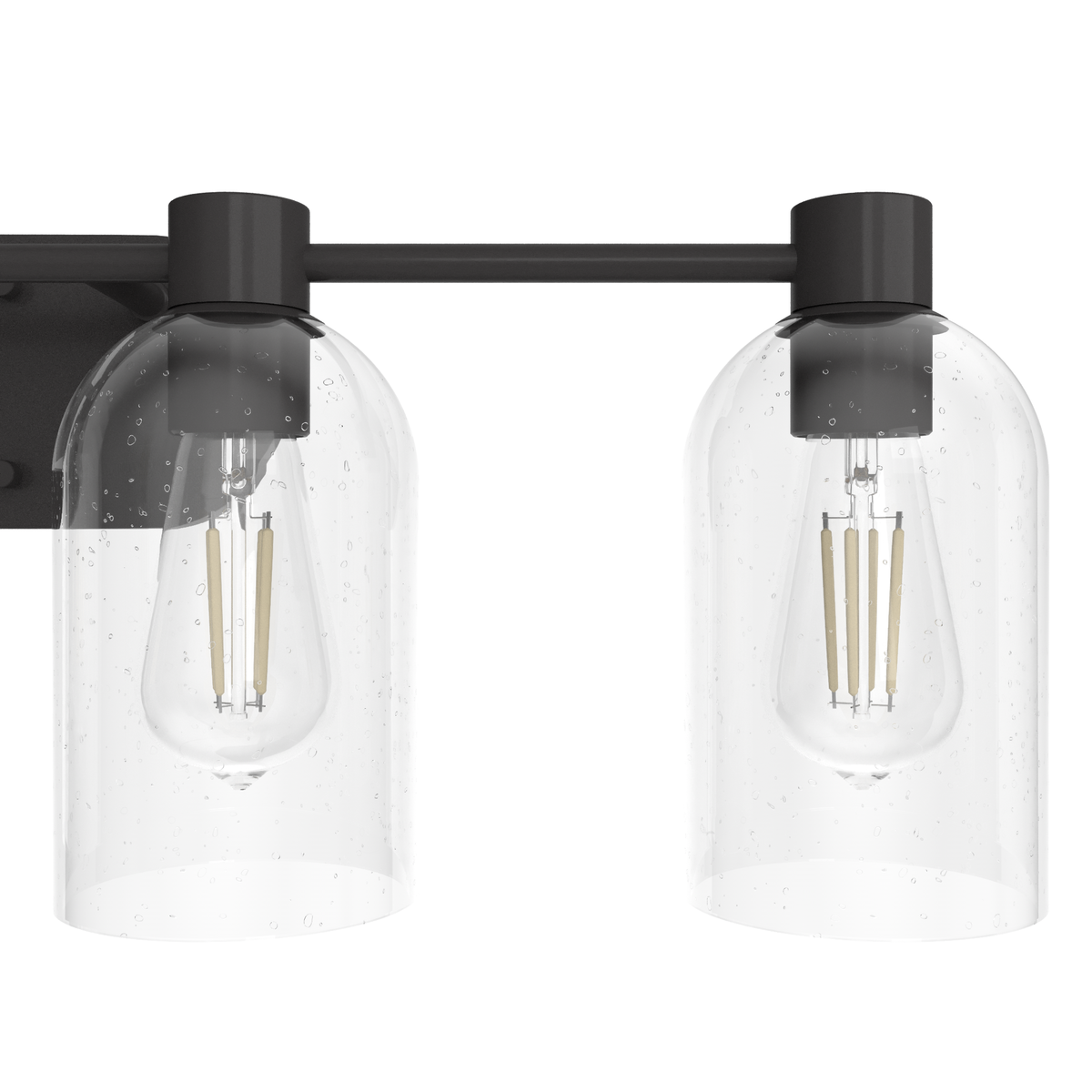 Lochemeade 28.5-inch 4-light Noble Bronze Vanity Light with Seeded Glass