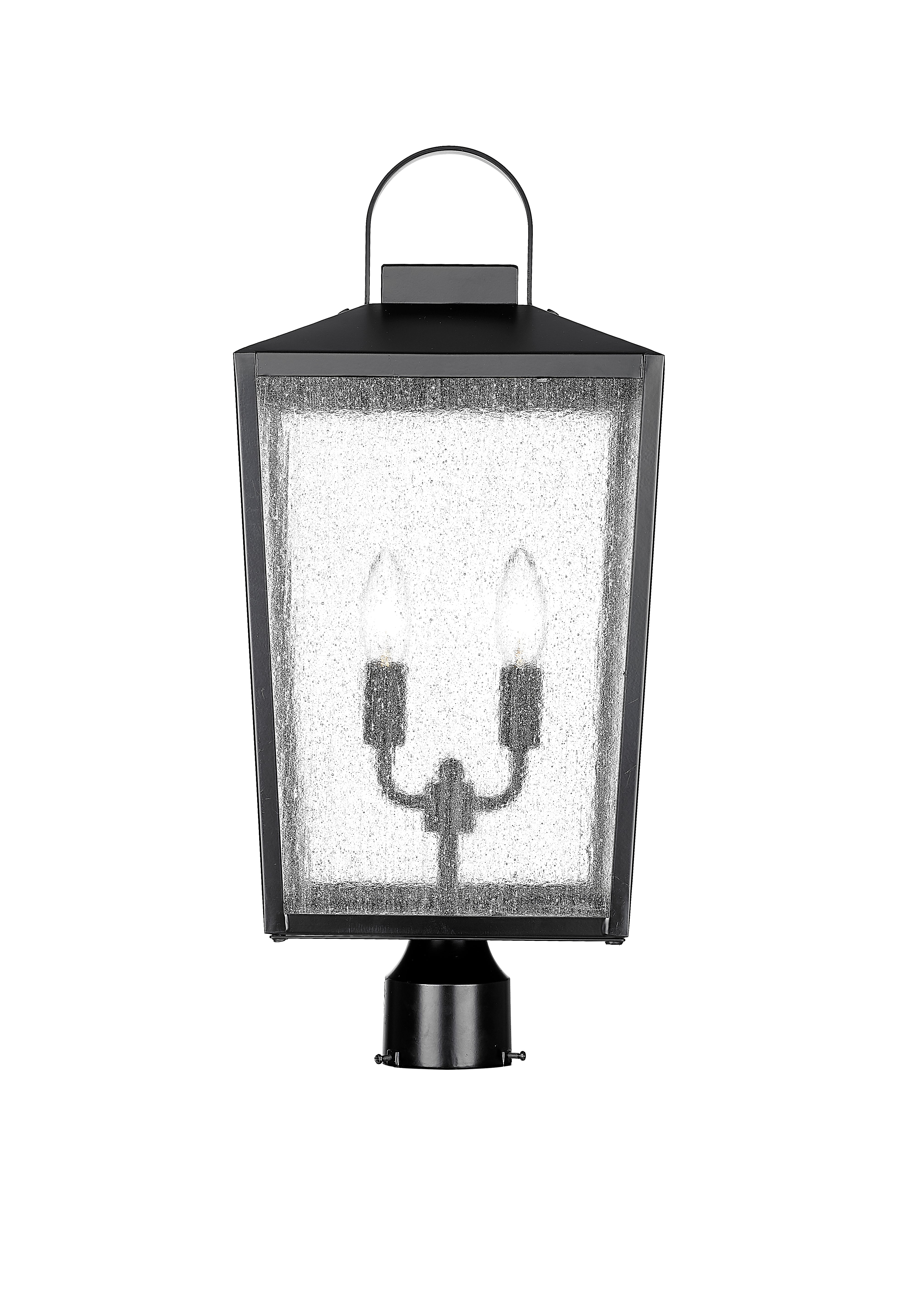 22.75'' Devens Powder Coated Black 2 Light Post Lantern