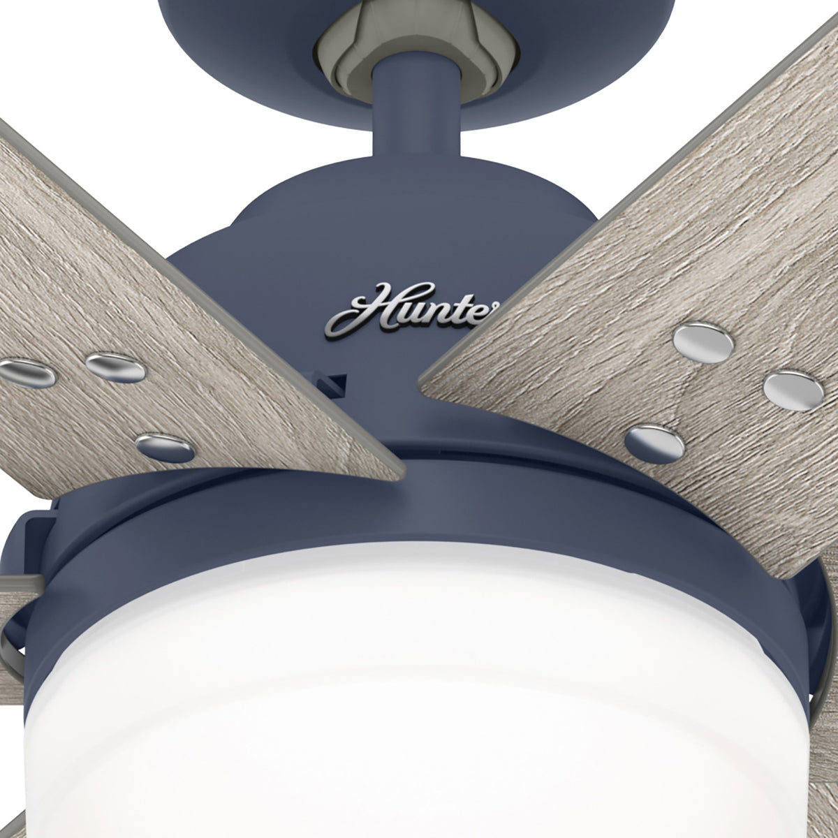 44 inch Pacer Indigo Blue Ceiling Fan with LED Light Kit and Handheld Remote