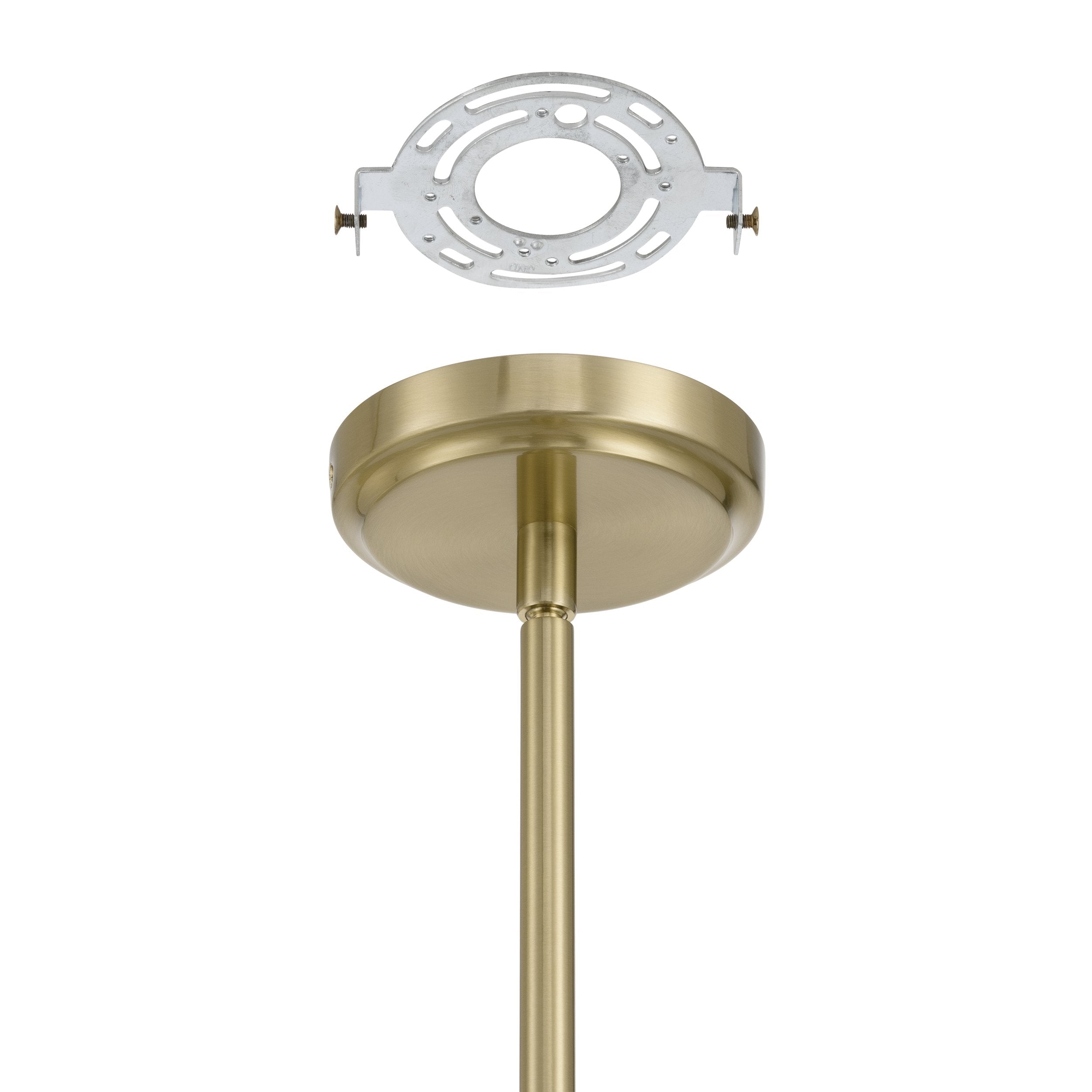 Dahlia 28-inch 8-light Brass Chandelier with Opal Glass Shades