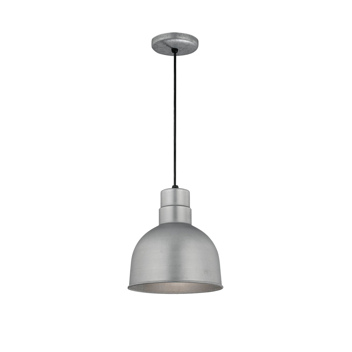 10.25'' R Series Galvanized 1 Light Pendant