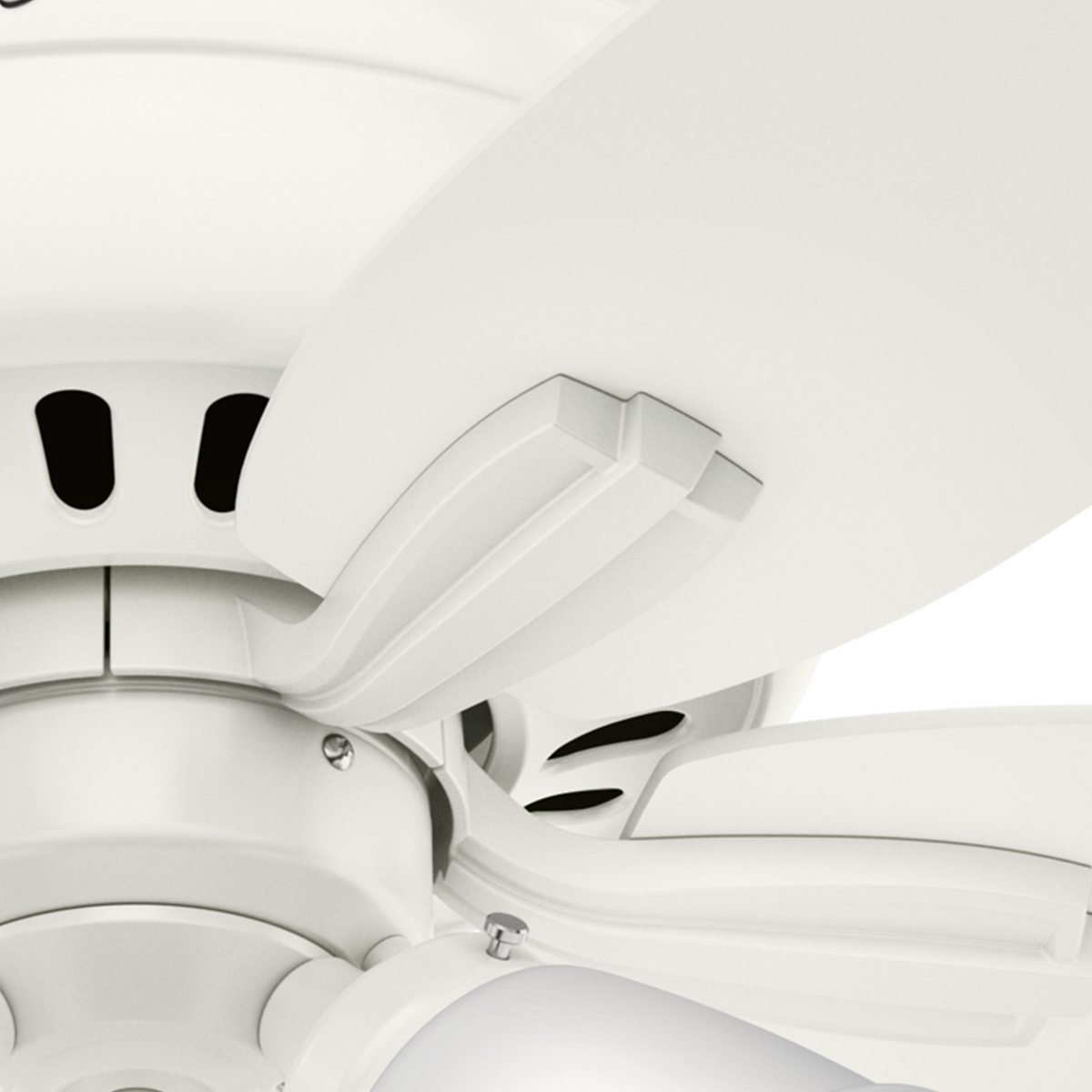 42 inch Newsome Fresh White Low Profile Ceiling Fan with LED Light Kit