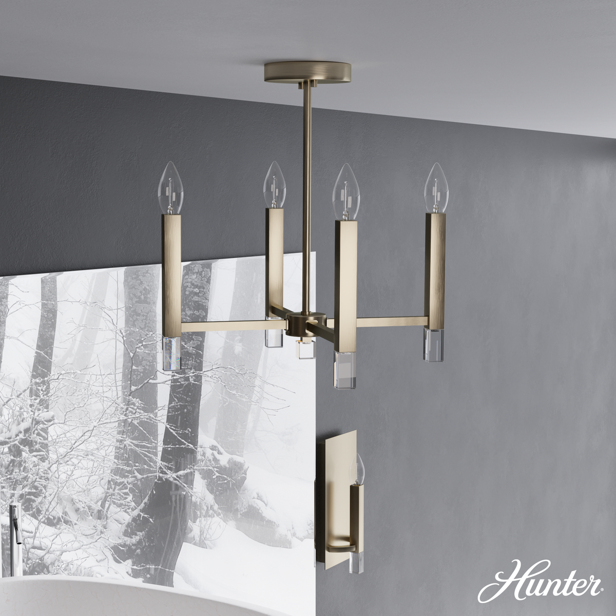 Harlowe 14-inch 1-light Luxe Gold Pendant with Cased White Glass