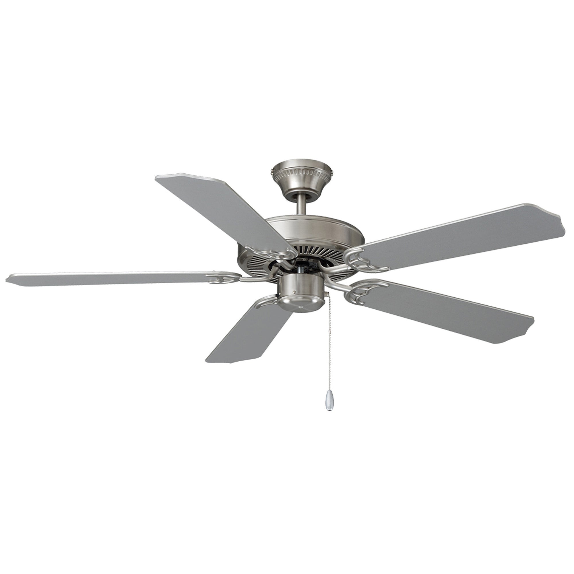 52 Inch Desert Moon AC Brushed Nickel Indoor Ceiling Fan 5-Blade Reversible